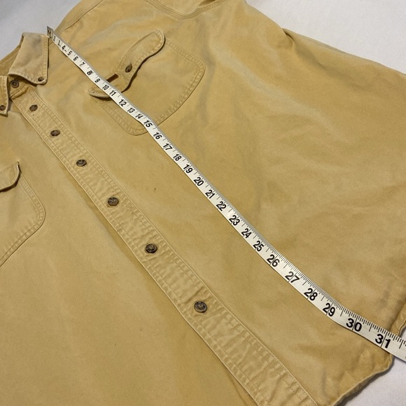 Carhartt Vintage Heavy Duty Cotton Canvas Button Up Work Shirt Size X Large - Picture 8 of 13